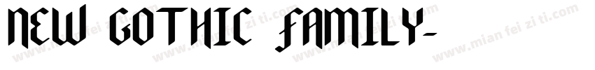 NEW GOTHIC FAMILY字体转换